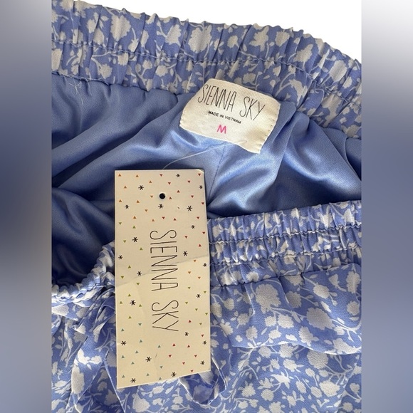 Sienna Sky Light Blue Floral Mini Skirt - Picture 3 of 4